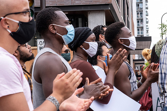 People of color after moving to the front.