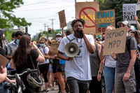 Organizer and protesters.