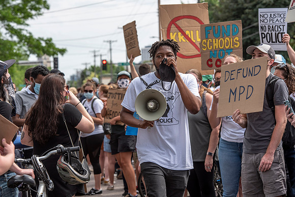 Organizer and protesters.