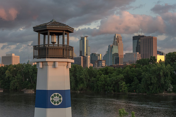 Boom Island Lighthouse at Sunset