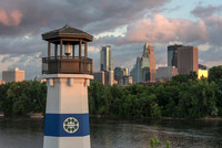Boom Island Lighthouse at Sunset